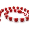 Krystal Beaded Tie Back Red