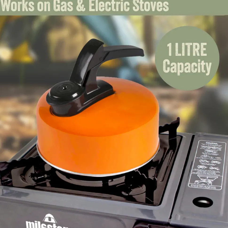 1L Aluminium Whistling Camping Kettle