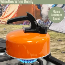 1L Aluminium Whistling Camping Kettle