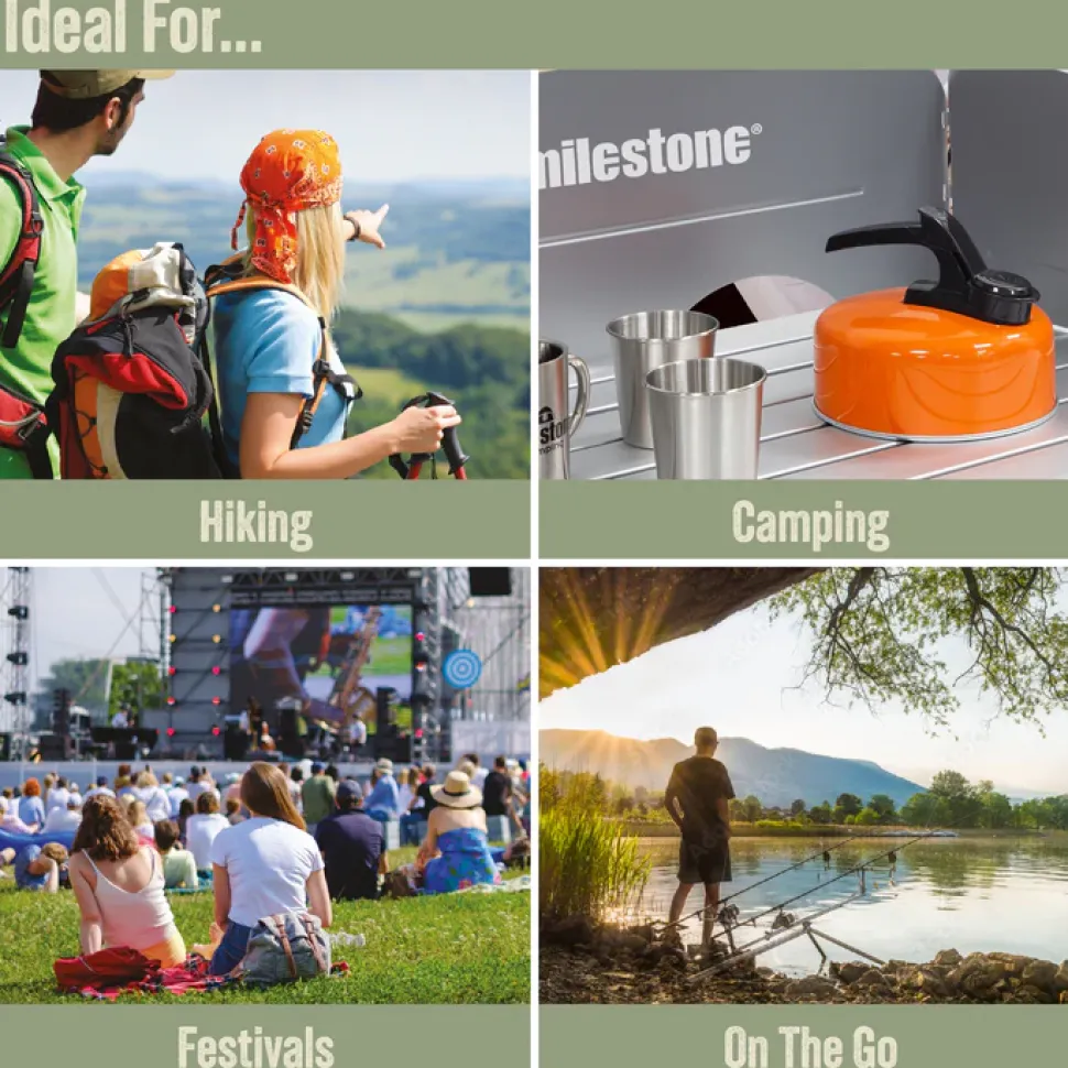 1L Aluminium Whistling Camping Kettle