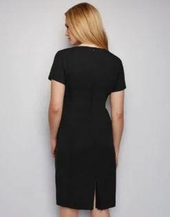 Ladies Lapel Dress - Pink