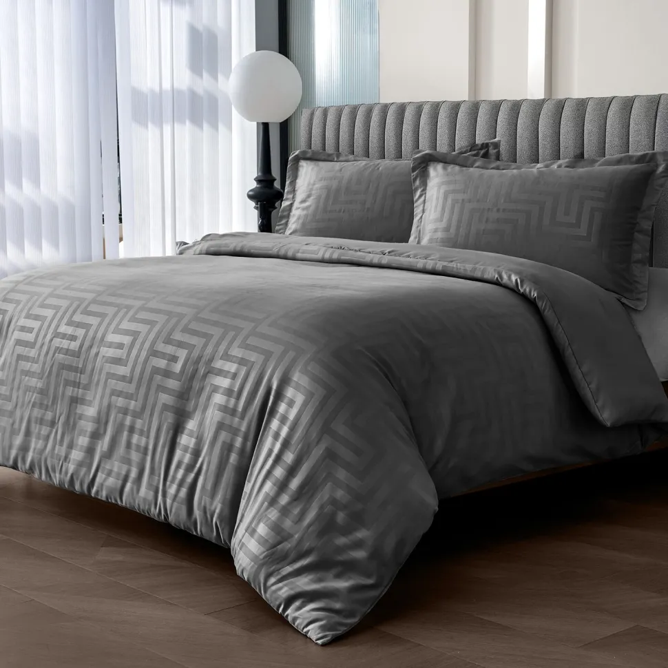 Larson Duvet Cover Set Charcoal