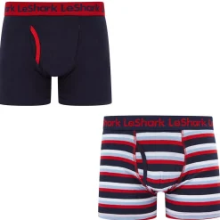 Le Shark 2 Pack Boxers Captain Navy