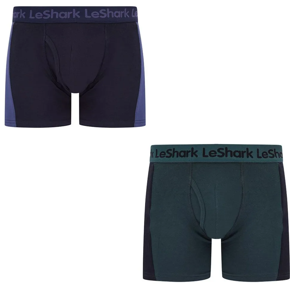 Le Shark 2 Pack Boxers Crown Blue