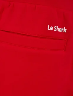 Le Shark Cotton Rich Shorts Chinese Red