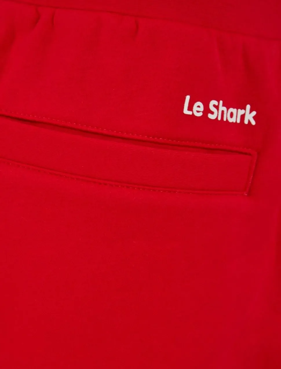 Le Shark Cotton Rich Shorts Chinese Red