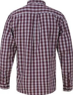 Le Shark Red Mahogany Check Shirt
