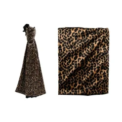 Leopard Print Throw 130x170cm