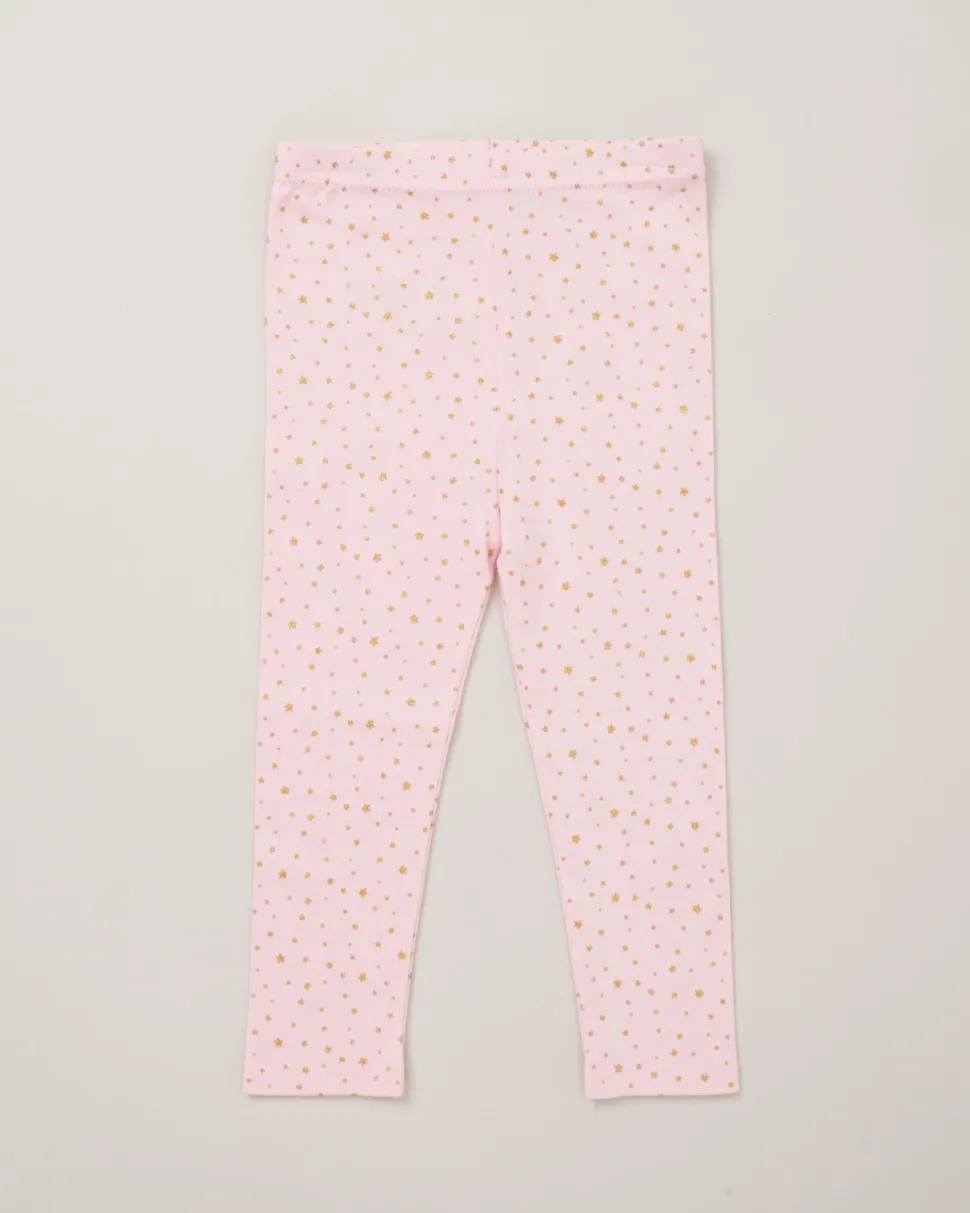 Lily & Jack Faux Fur Gilet 3-Piece Pink Sparkle Star Outfit Set