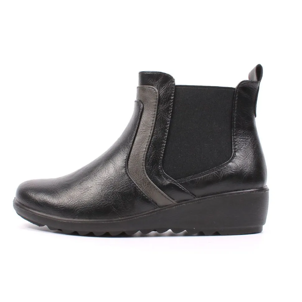 Linda Women's Comfort Walk Boots Black