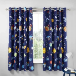 Lost in Space Curtains by Catherine Lansfield