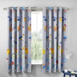 Lost in Space Curtains by Catherine Lansfield