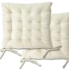 Luxurious Velvet Holland Cream Seat Pad