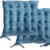 Luxurious Velvet Holland Blue Seat Pad