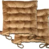 Luxurious Velvet Holland Taupe Seat Pad