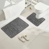 Luxury Bath Mat Set Grey