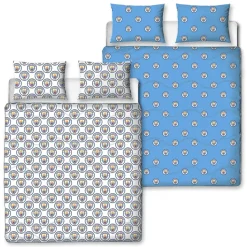 Manchester City Coverless 10.5 Tog Reversible Double Duvet - Bedding Set