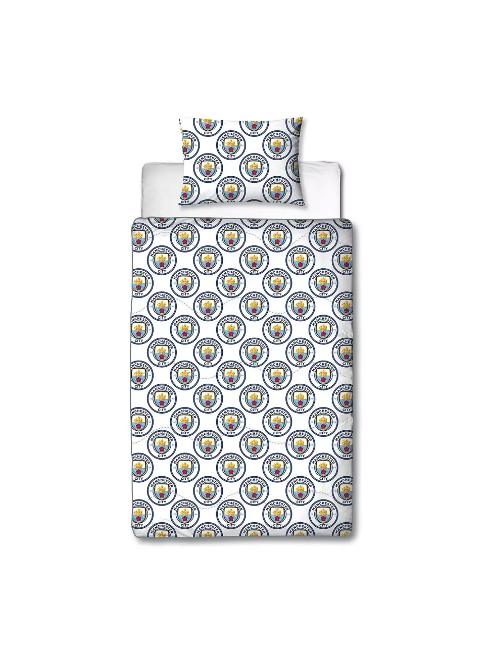 Manchester City Coverless 10.5 Tog Reversible Single Duvet - Bedding Set