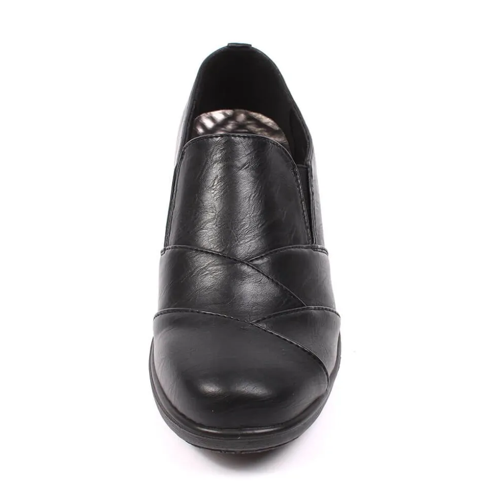 Mandy Women's Comfort Walk Slip On Shoes Black