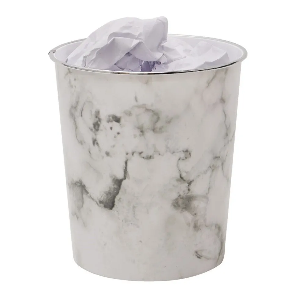 Marble Waste Paper Bin 9 Litre