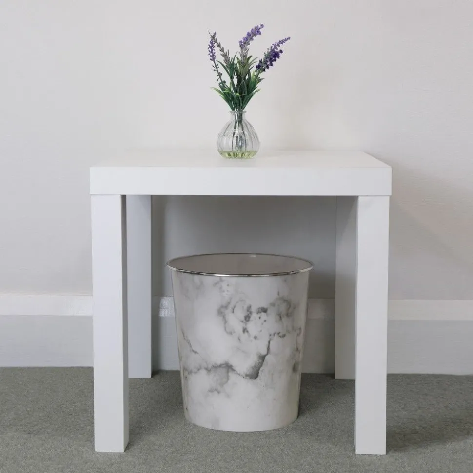 Marble Waste Paper Bin 9 Litre