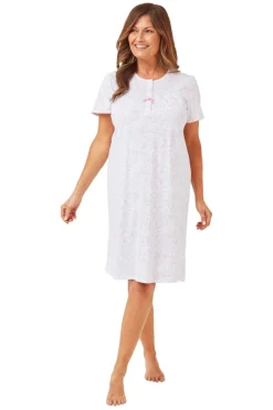 Marlon Floral Print Pink 100% Cotton Nightdress