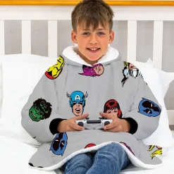 Marvel Comic Hugzee Hooded Blanket Medium
