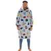 Marvel Comics Face Oversized Hugzee Wearable Fleece Hoodie – Large