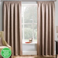 Matrix Latte Thermal Tape Top Curtains