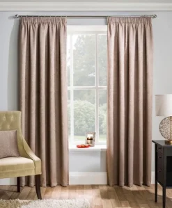 Matrix Latte Thermal Tape Top Curtains