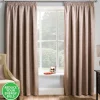 Matrix Latte Thermal Tape Top Curtains by Enhanced Living