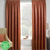 Matrix Orange Thermal Tape Top Curtains