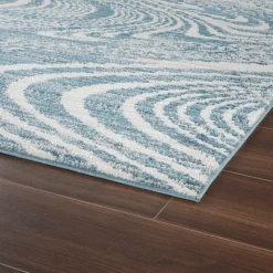 Mavira Swirl Blue Rug 160x220 cm