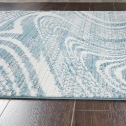 Mavira Swirl Blue Rug 160x220 cm