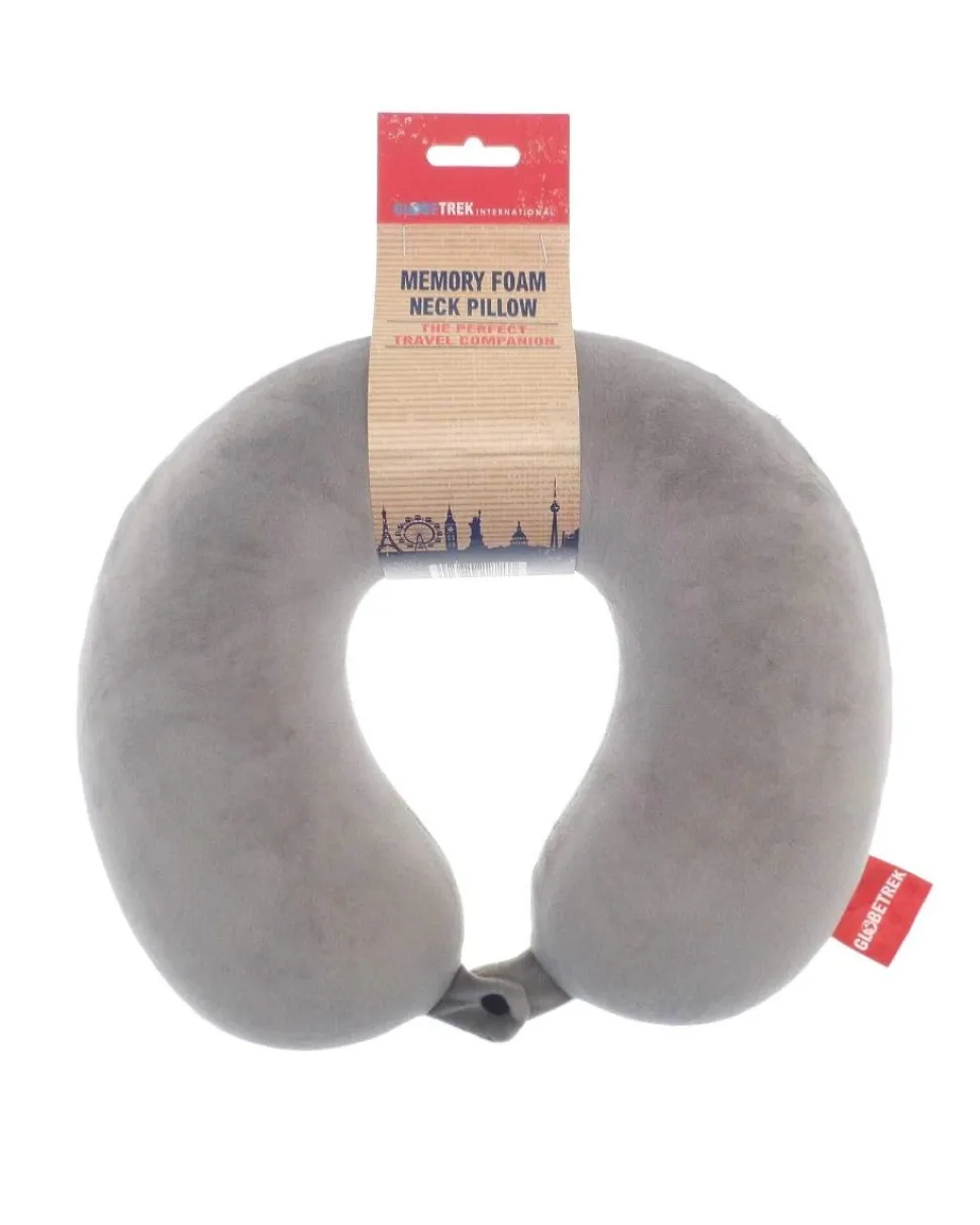 Memory Foam Neck Pillow Grey