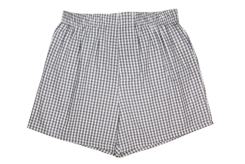 Men's 100% Cotton De Lucca 3 Pack Boxers Grey Mix