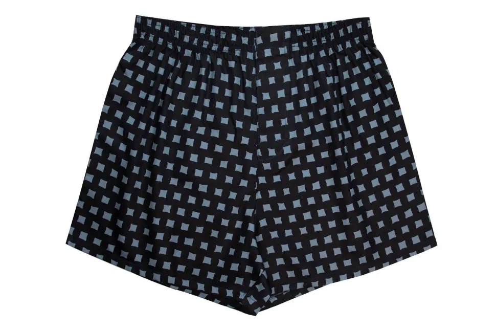 Men's 100% Cotton De Lucca 3 Pack Boxers Grey Mix