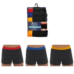 Men's 3 Pack Bright Waistband Trunks