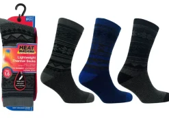 Men's 1 Pack Fairisle Thermal Lightweight Socks