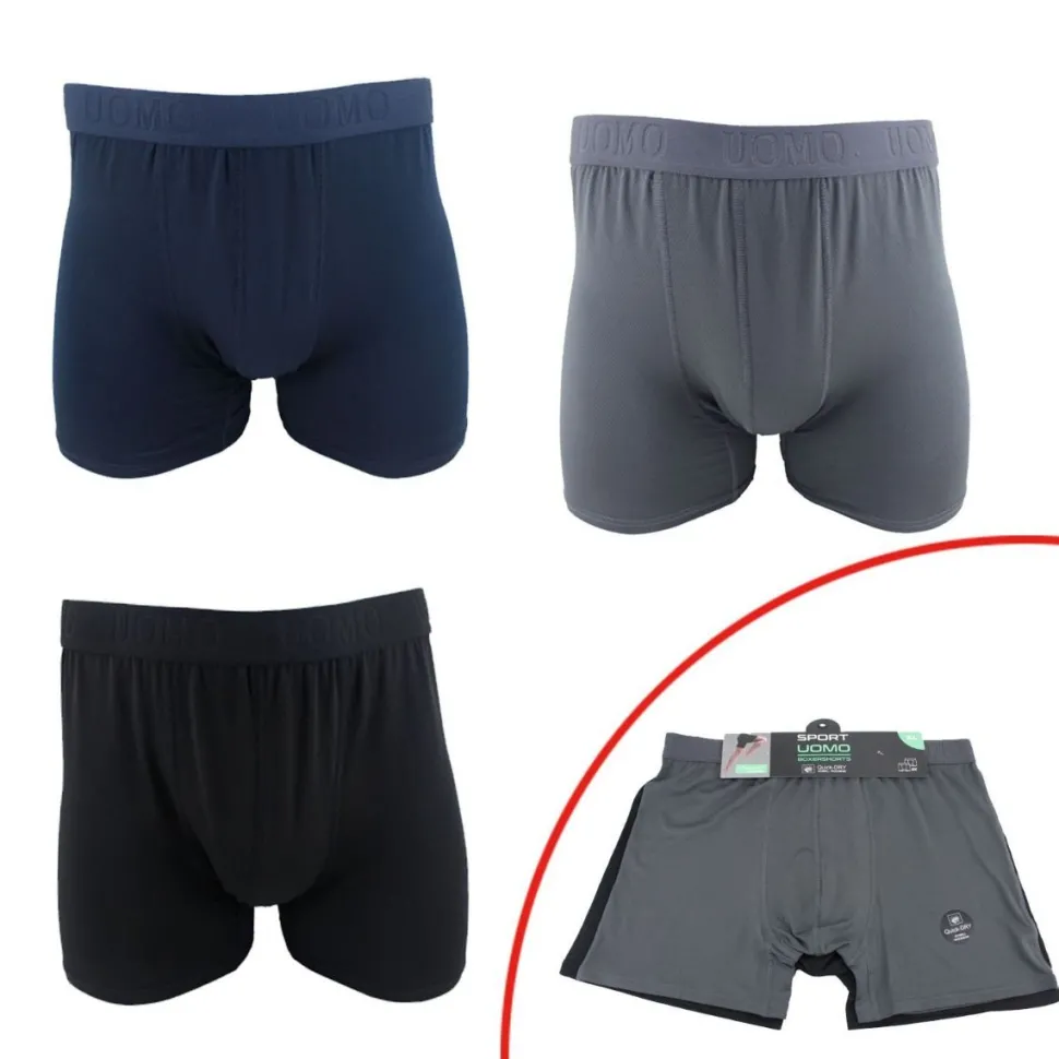 Mens 2 Pack Sports Quick Dry Boxers
