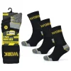Men's 3 Pack Work Socks Black