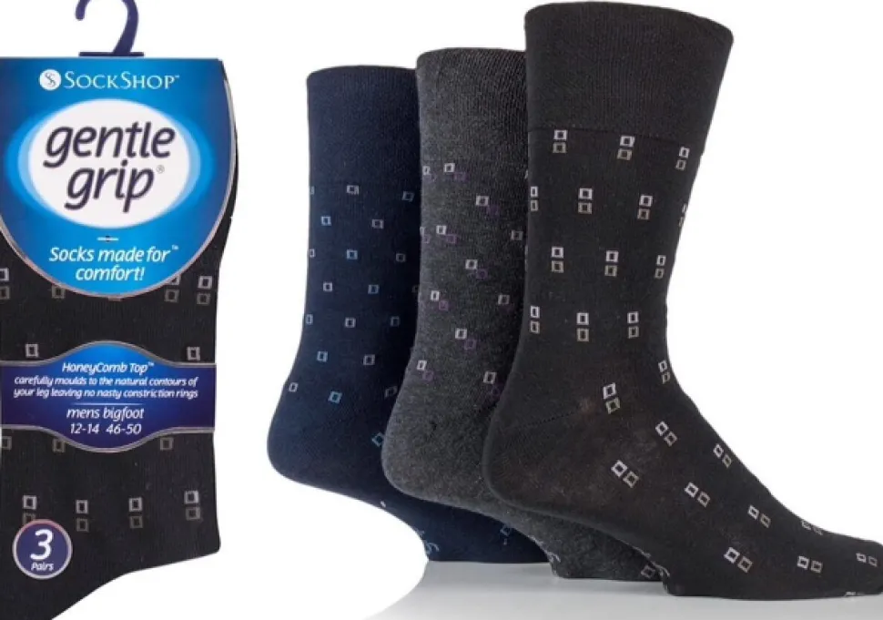 Men's Bigfoot Gentle Grip Suit Sock 3 Pack
