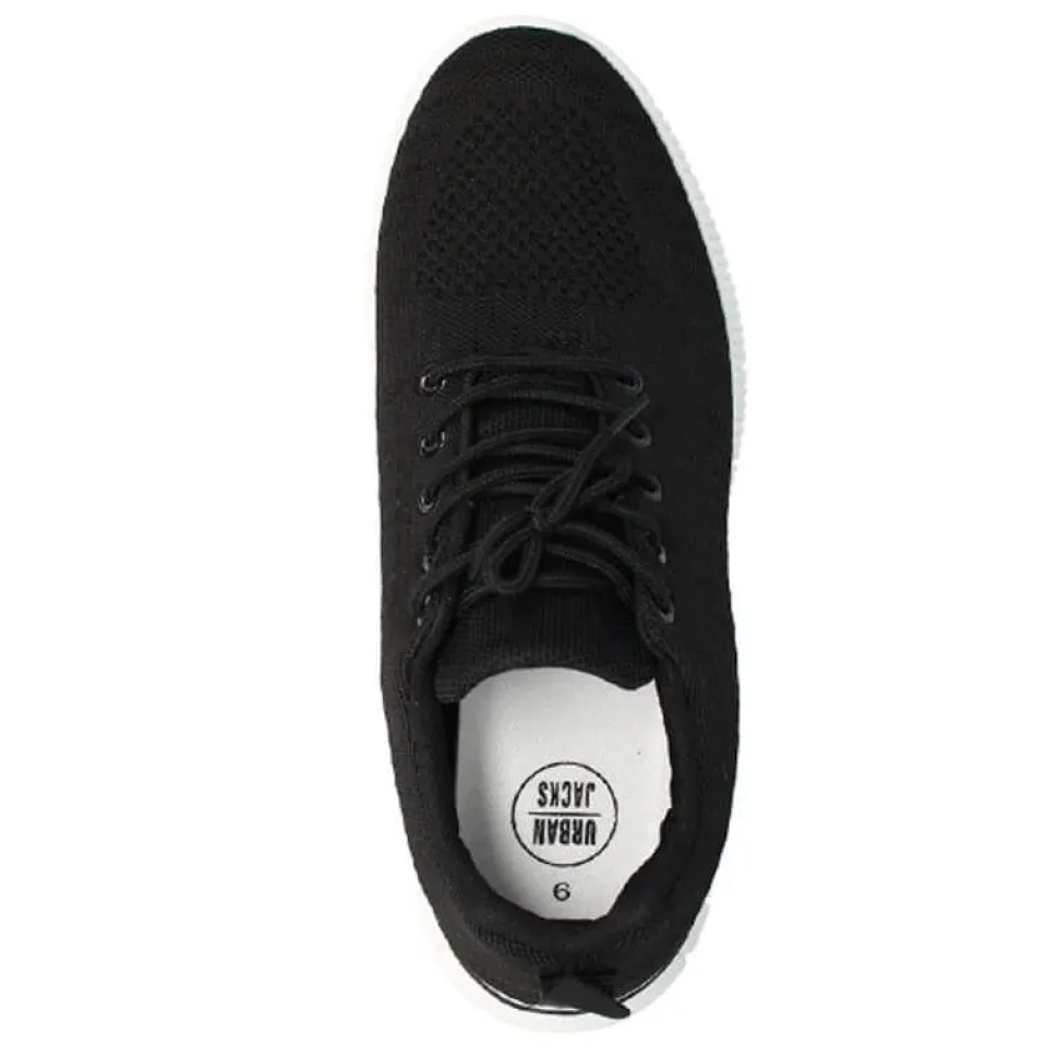 Men's Bourbon Trainers Black by Urban Jacks
