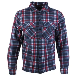 Men's Check Fleece Shirt Navy