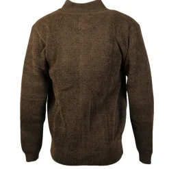 Men's Chenille Full Zip Jumper Taupe