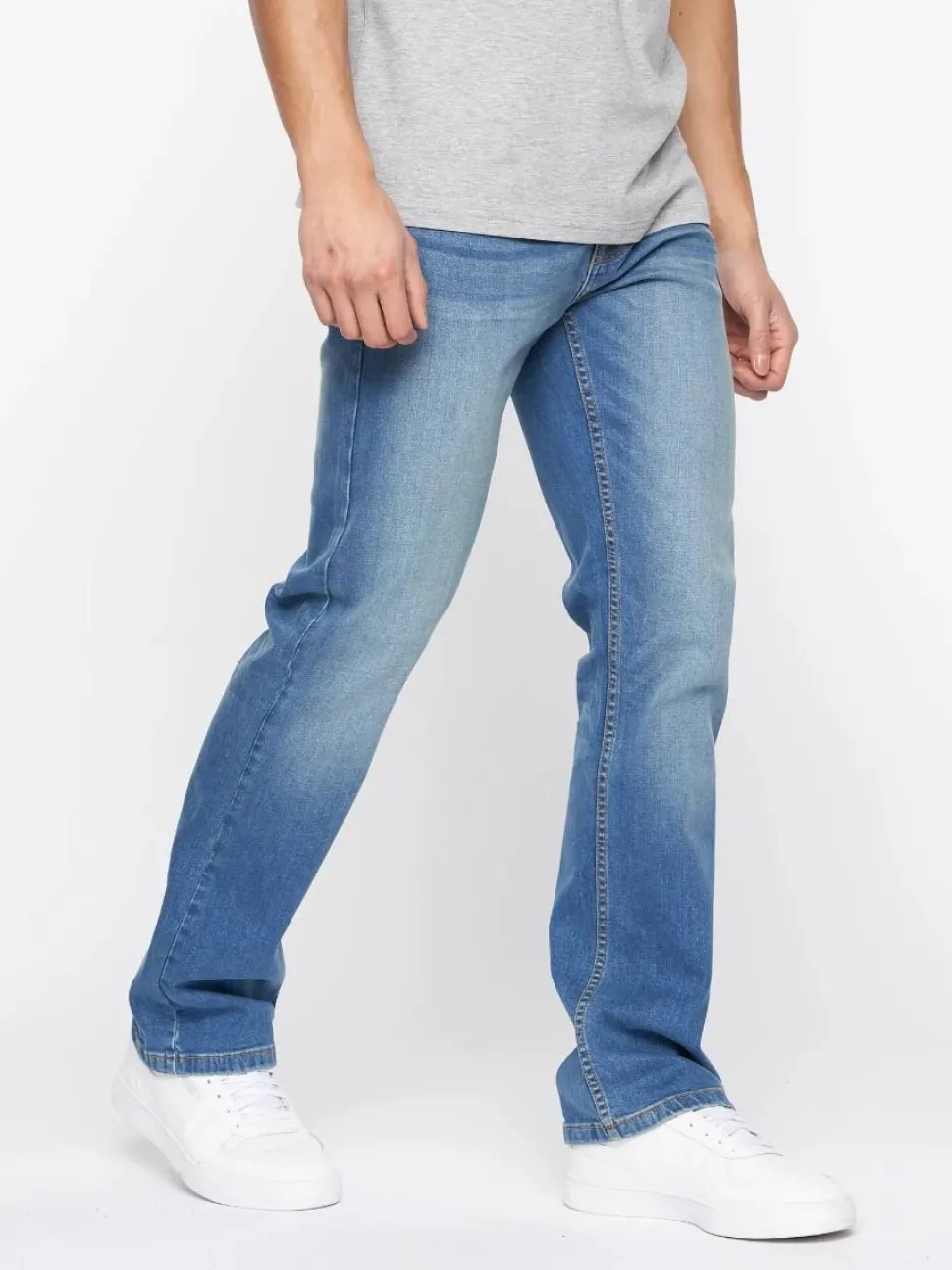 Men's Crosshatch Bootcut Jeans Stone Wash