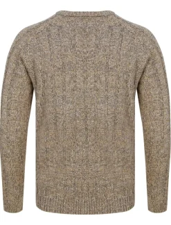Men's Ecru Grey Twist Jumper