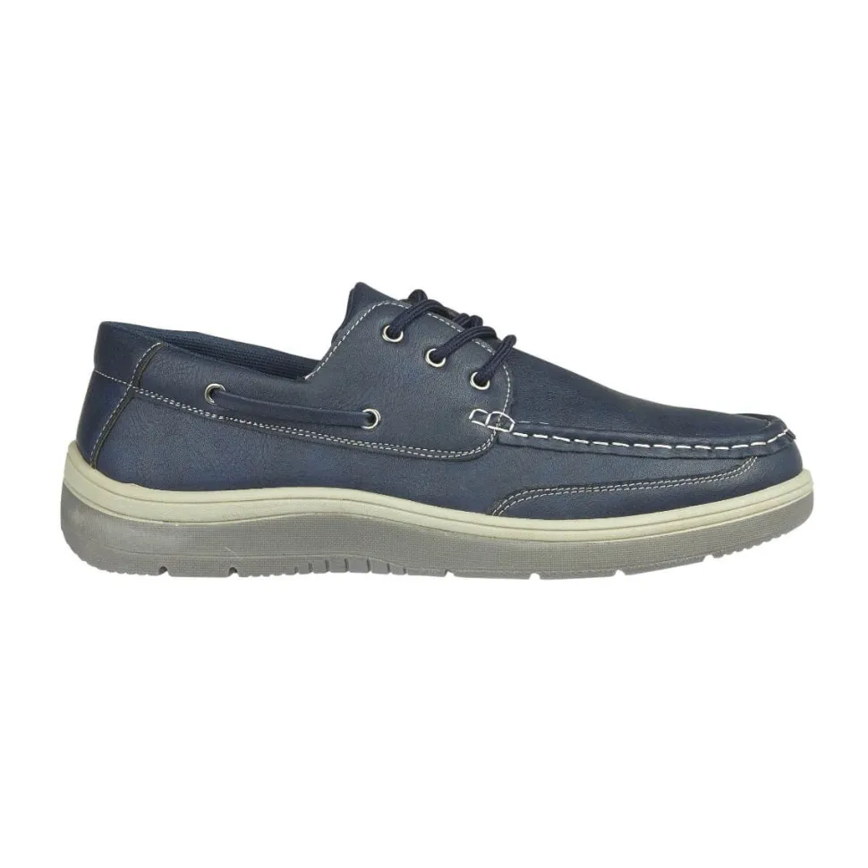 Men's Falmouth Navy Boat Shoes by Charles Southwell