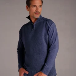 Men's Geneva Half Zip Jumper Navy
