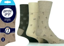 Men's Gentle Grip Non-Binding Holiday Socks